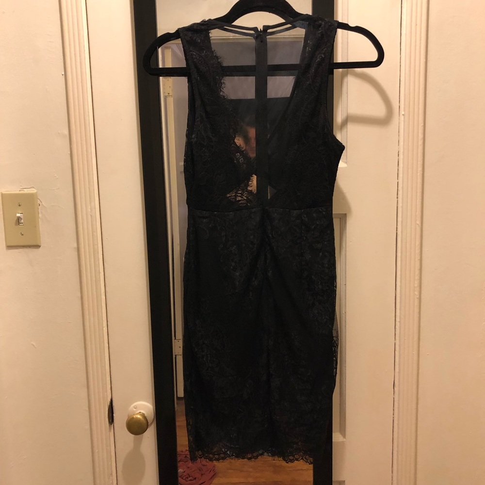 Lace black mini dress NWT small